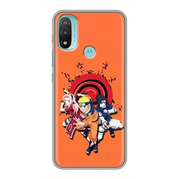 Naruto Anime Чехлы для Мото Е20 (AlphaPrint) – команда Наруто