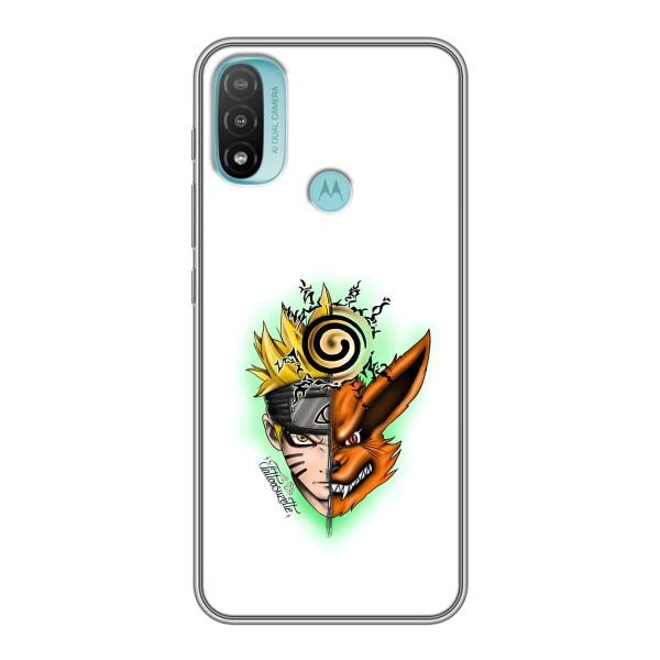 Naruto Anime Чехлы для Мото Е20 (AlphaPrint) – Наруто Курама