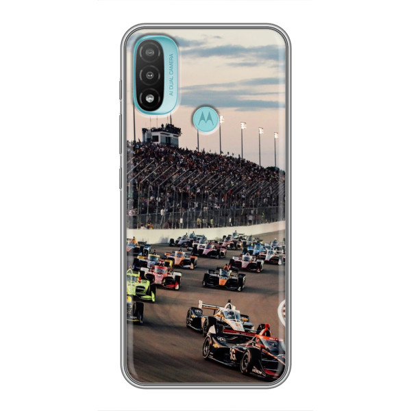 Чехол с прнтом Формула 1 на Motorola MOTO E20 – Гонка Формула-1