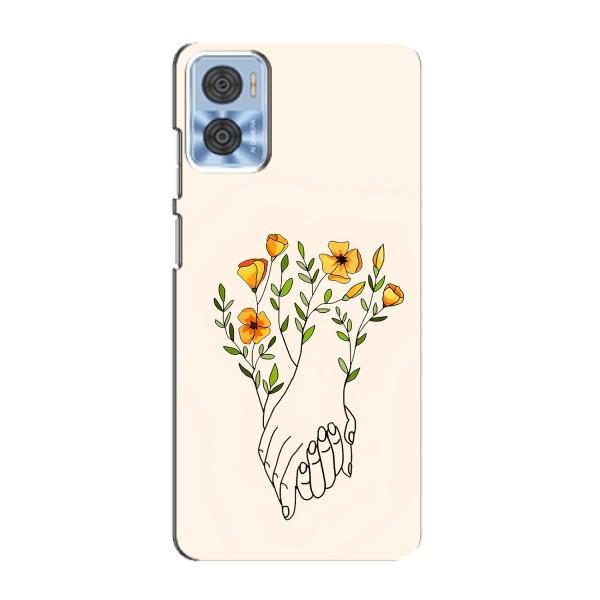 Чехлы для любимой на Моторола Мото е22 (VPrint) – Руки любві