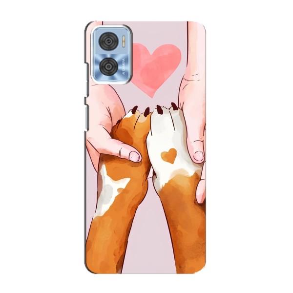 Чохли з собаками для Motorola MOTO E22 (VPrint) – Любовь до собак
