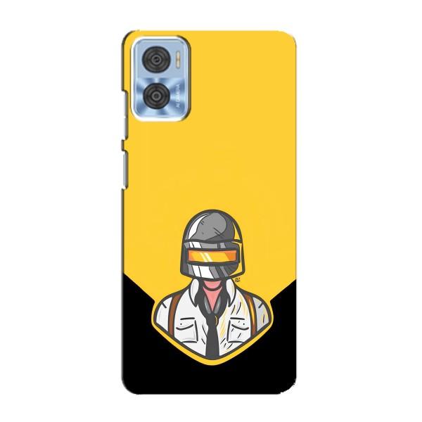 Чеjхол PUBG для Моторола Мото е22 (AlphaPrint) – Пабг в шоломі