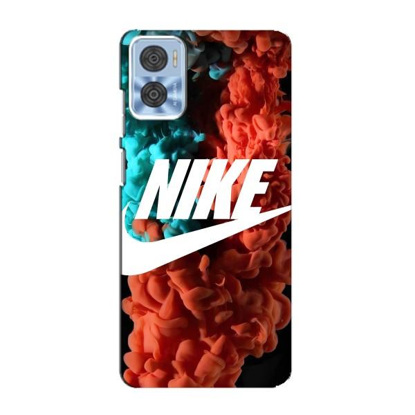 Чохол для Motorola MOTO E22 - з принтом Найк (AlphaPrint) – Димчастий найк