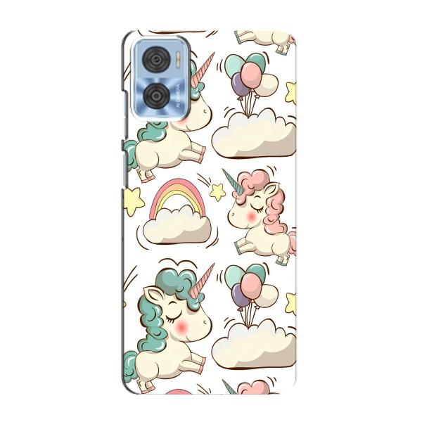 Чохол для Моторола Мото е22 - (Єдинорожки - Новинки) (AlphaPrint) – Єдиноріжки