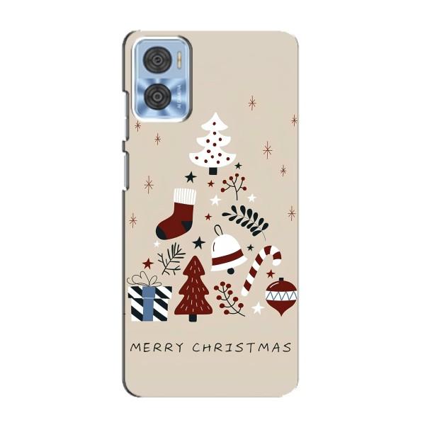 Рождественские Чехлы для Motorola MOTO E22 (VPrint) – Merry Christmas