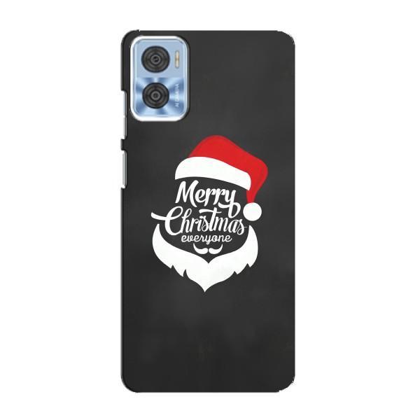 Рождественские Чехлы для Motorola MOTO E22 (VPrint) – Санта Крисмас