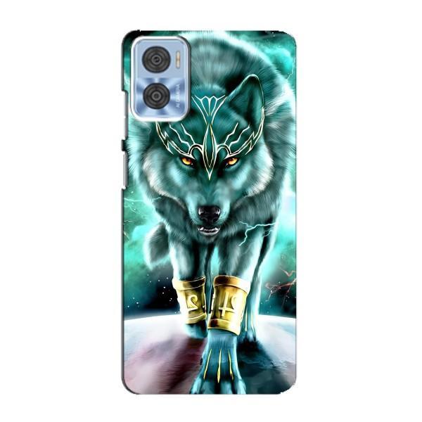 Захисні чохли для Моторола Мото е22 (AlphaPrint) (ХІТ продаж) ВОВК – Яскравий вовк