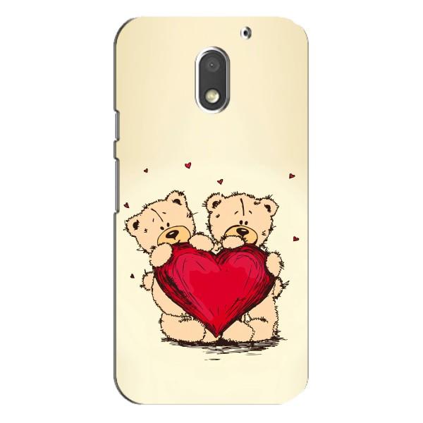 Чехлы для любимой на Моторола MOTO E3 (VPrint) – Медвежата