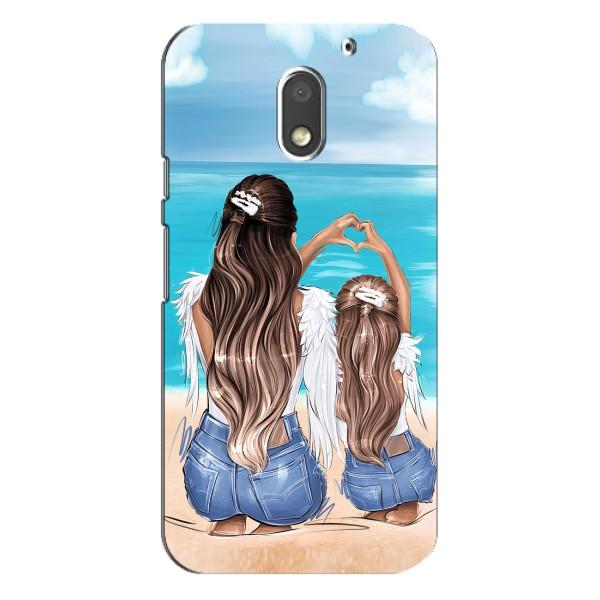 Чохол з друком для Motorola MOTO E3 - (Мама з дитинкою) (AlphaPrint) – Мама з донькою