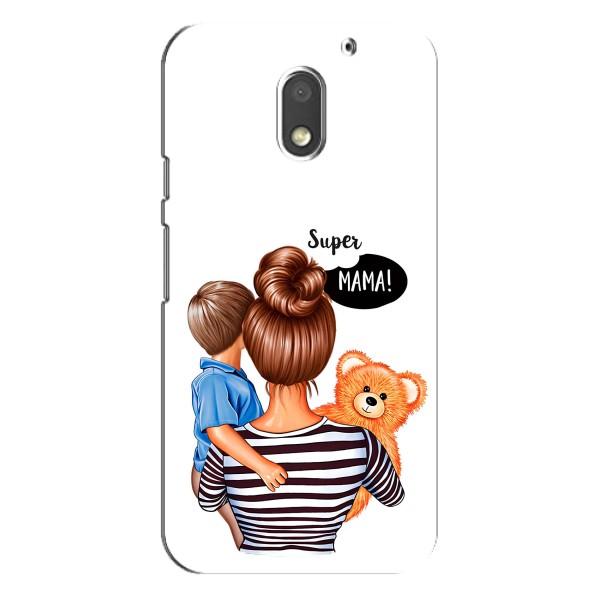 Чохол з друком для Motorola MOTO E3 - (Мама з дитинкою) (AlphaPrint) – Мама з синочком