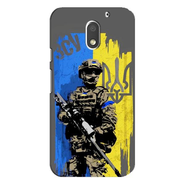 Чехлы с картинкой ЗСУ для Motorola MOTO E3 (AlphaPrint) – АРТ солдат