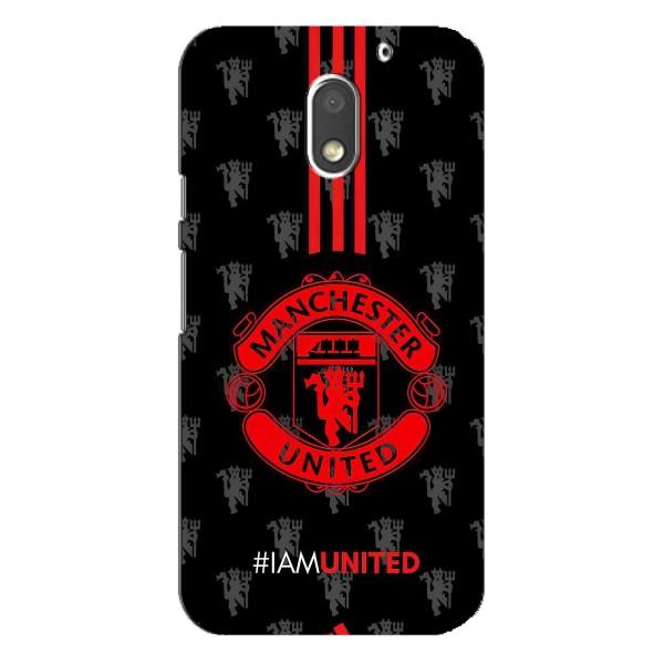 Чехол Манчестер Юнайтед для Мото Е3 (AlphaPrint) – лого МЮ