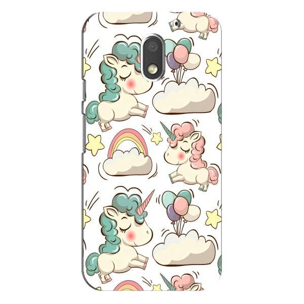 Чохол для Моторола MOTO E3 - (Єдинорожки - Новинки) (AlphaPrint) – Єдиноріжки