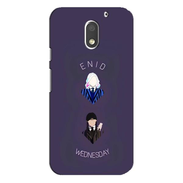 Чохли Венсдей на Motorola MOTO E3 Уенсдей (AlphaPrint) – Венздей і подруга