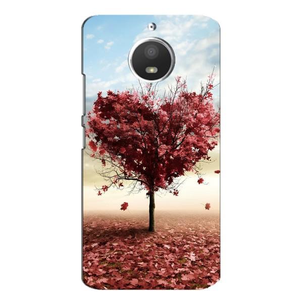 Чехлы для любимой на Моторола МОТО Е4 (VPrint) – Дерево серце