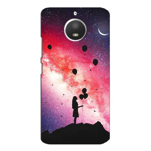 Чехлы для любимой на Моторола МОТО Е4 (VPrint) – З Кульками