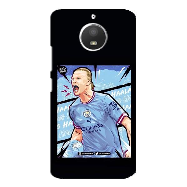 Чехлы с футболистом Ерлинг Холанд для Motorola MOTO E4 (AlphaPrint) – гол Эрлинг Холланд