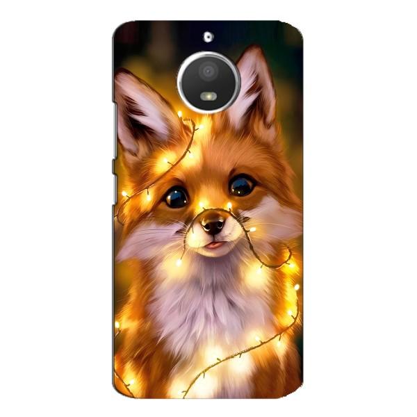 Чохли з картинкою Лисичка для Motorola MOTO E4 (VPrint) – Лисичка в гірляндах
