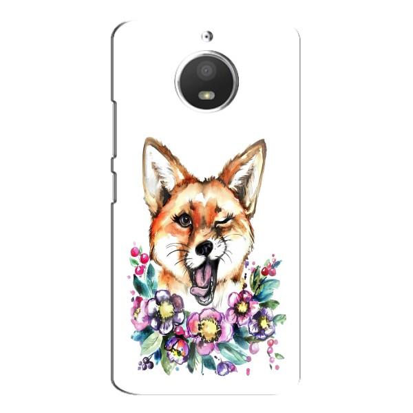 Чохли з картинкою Лисичка для Motorola MOTO E4 (VPrint) – Весела лисичка