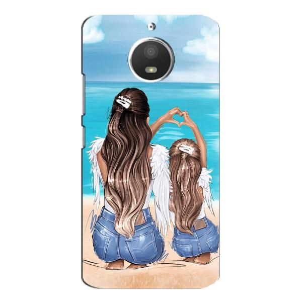 Чехол с печатью для Motorola MOTO E4 - (Мама с ребенком) (AlphaPrint) – Мама с доченькой