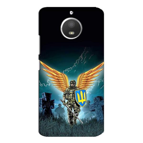 Чехлы с картинкой ЗСУ для Motorola MOTO E4 (AlphaPrint) – Солдат ЗСУ