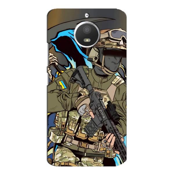 Чехлы с картинкой ЗСУ для Motorola MOTO E4 (AlphaPrint) – Воїн ЗСУ