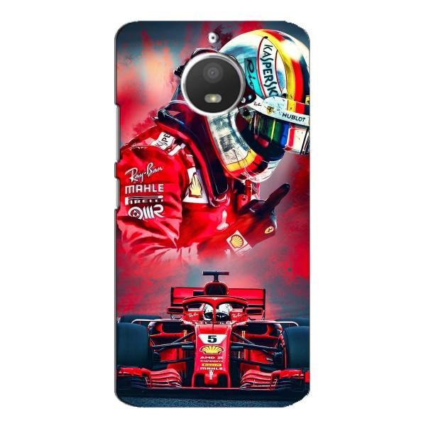 Чохли з Машинами на Моторола МОТО Е4 (VPrint) – Гонщик