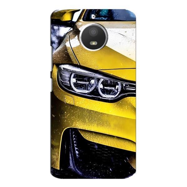 Чохли з Машинами на Моторола МОТО Е4 (VPrint) – Жовта машина