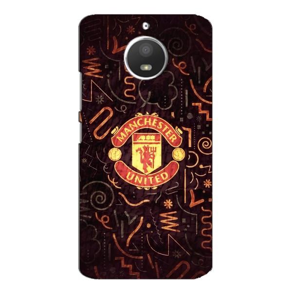 Чехол Манчестер Юнайтед для Мото Е4 (AlphaPrint) – эмблема МЮ