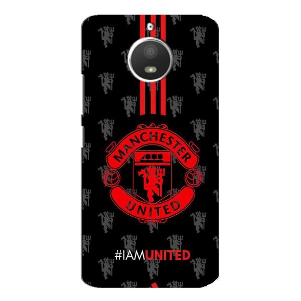 Чехол Манчестер Юнайтед для Мото Е4 (AlphaPrint) – лого МЮ
