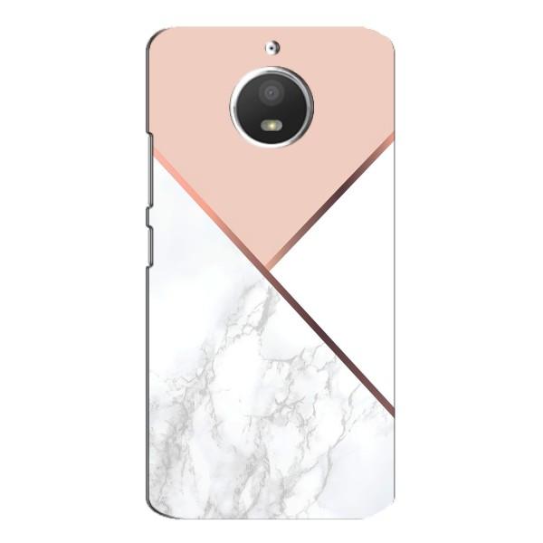 Мраморный чехол на Motorola MOTO E4 (VPrint) – Тройной мрамор
