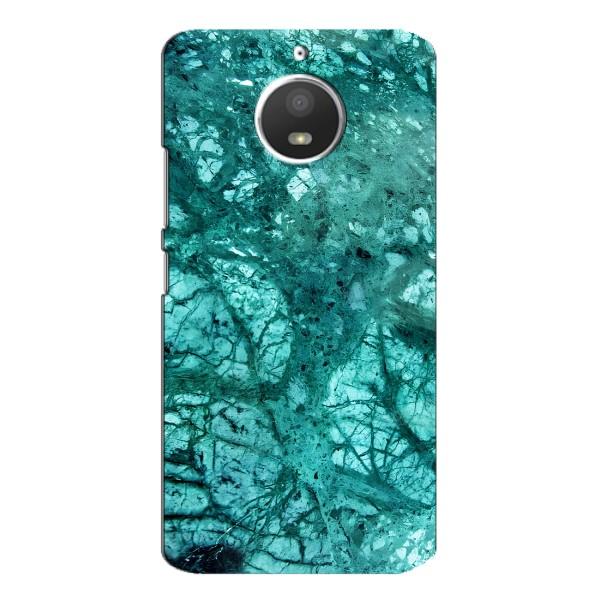 Мраморный чехол на Motorola MOTO E4 (VPrint) – Зеленый мрамор