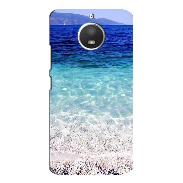 Силиконовый чехол с КАРТИНКАМИ лето для Motorola MOTO E4 (AlphaPrint) – Море