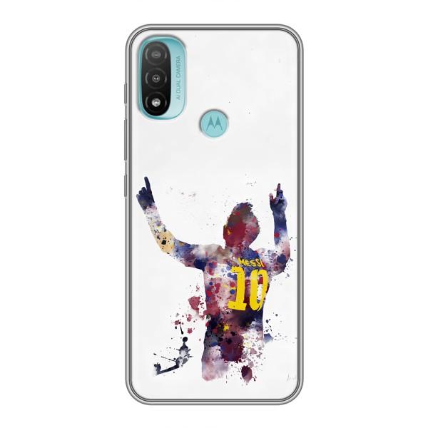 Чехлы Месси для Motorola MOTO E40 (AlphaPrint) – Messi Barca
