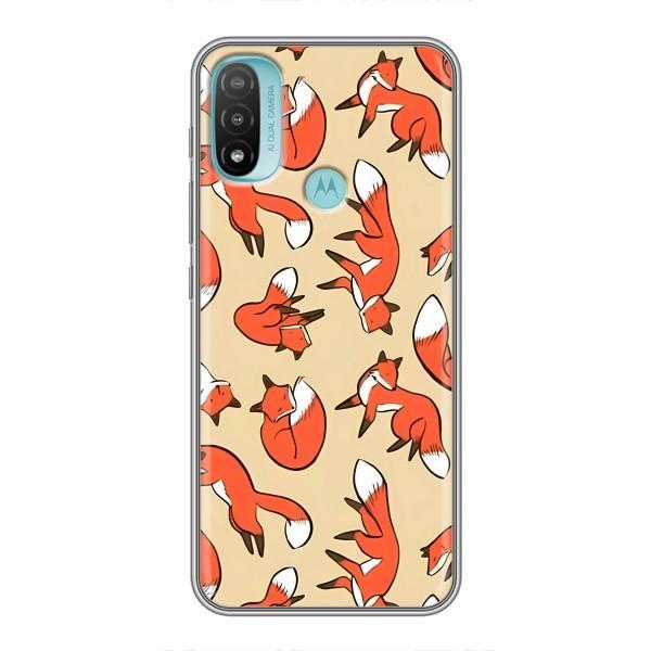 Чехлы с картинкой Лисички для Motorola MOTO E40 (VPrint) – Лисички