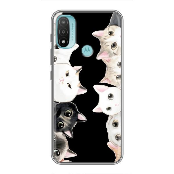 Чехол на Мото Е40 с Котами (VPrint) – Взгляд котов