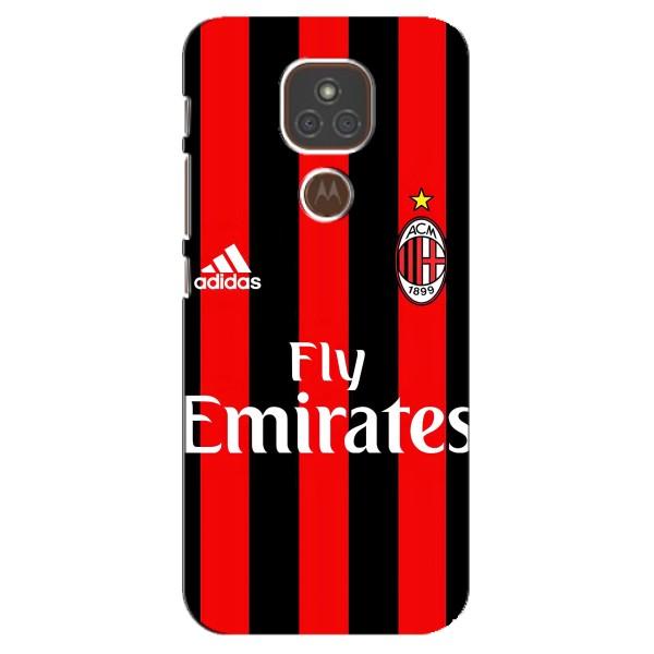 Чехлы для Motorola MOTO E7 Plus (VPrint) - Футбольные клубы – Milan