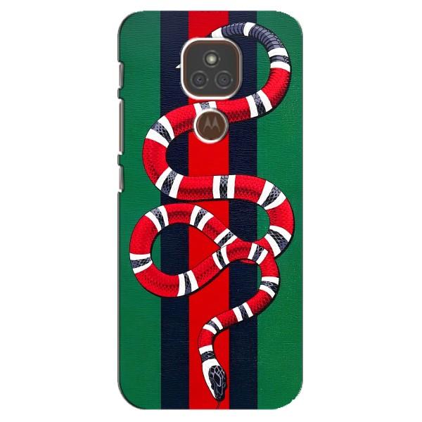 Чехлы ГУЧЧИ для Мото Е7 Плюс (AlphaPrint) – Gucci змия
