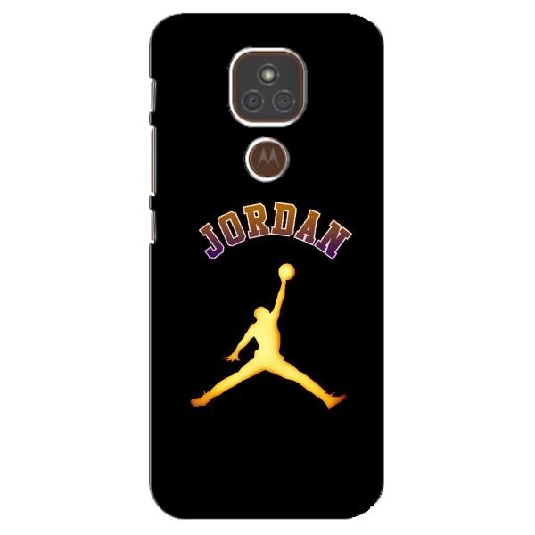 Чохли для Motorola MOTO E7 Plus - з картинкою JORDAN (AlphaPrint) – Jordan Gold