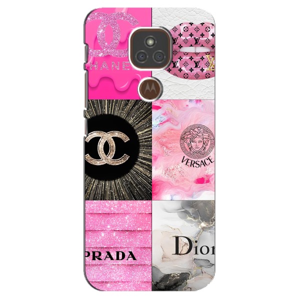 Чехол (Dior, Prada, YSL, Chanel) для Motorola MOTO E7 Plus – Модница