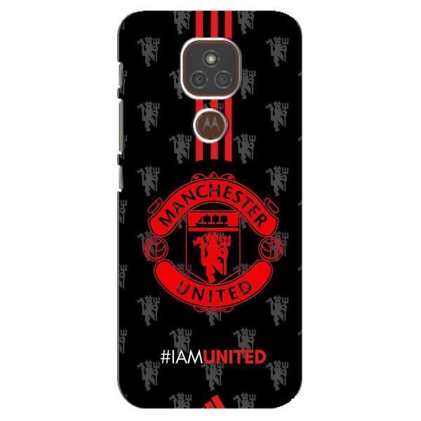 Чехол Манчестер Юнайтед для Мото Е7 Плюс (AlphaPrint) – лого МЮ