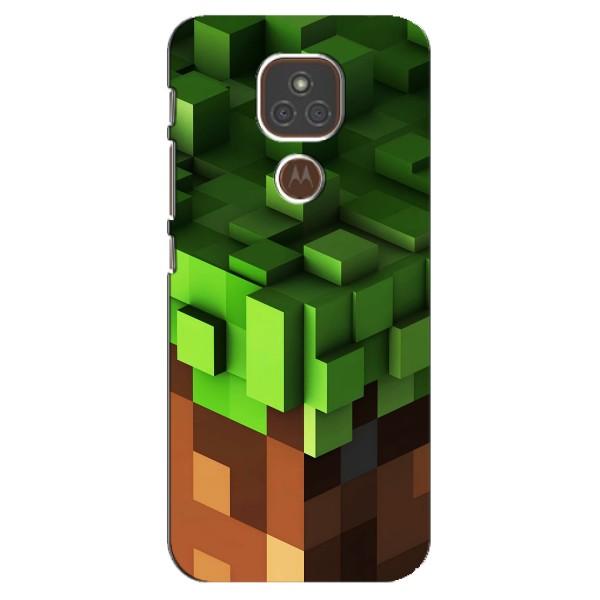 Чохол Майнкрафт на Motorola MOTO E7 Plus (AlphaPrint) Minecraft – текстура Майнкрафт