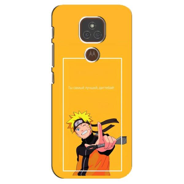Чохли з принтом НАРУТО на Motorola MOTO E7 Plus – Даттебайо
