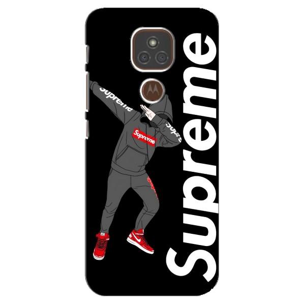 Чехол для Motorola MOTO E7 Plus с картинкой Supreme (AlphaPrint) – Деб Суприм