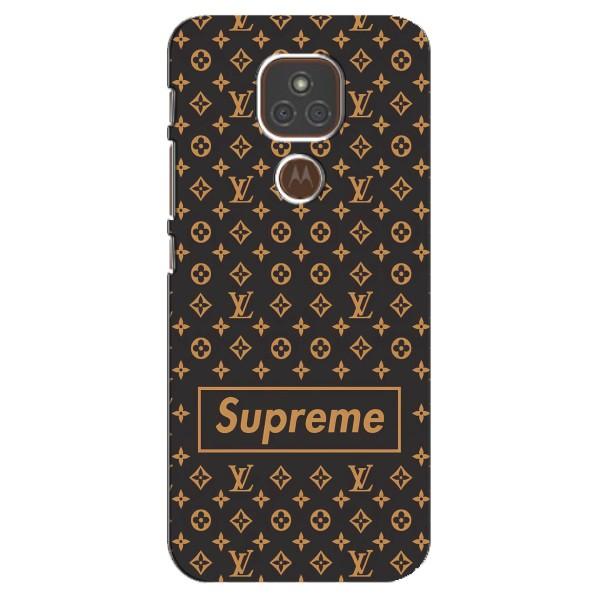 Чехол для Motorola MOTO E7 Plus с картинкой Supreme (AlphaPrint) – Supreme LV