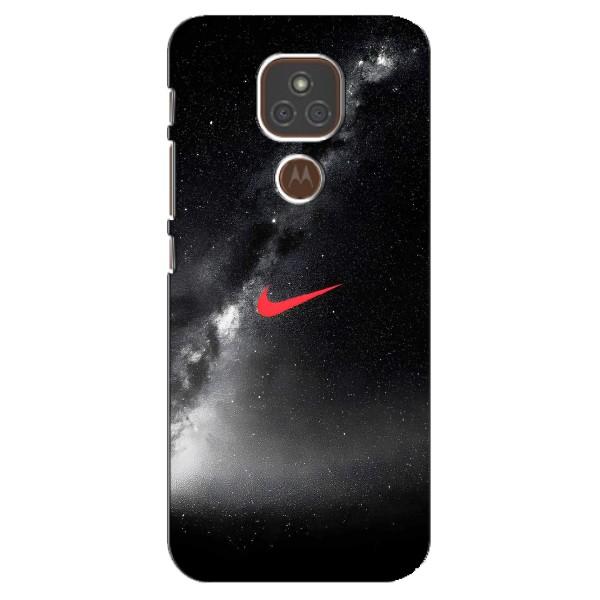 Чохол для Motorola MOTO E7 Plus - з принтом Найк (AlphaPrint) – Найк червоний