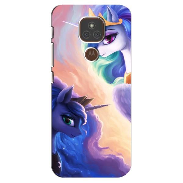 Чехол для Мото Е7 Плюс - (Единорожки - Новинки) (AlphaPrint) – Единорожки
