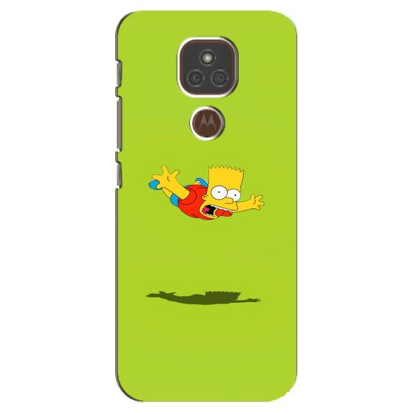 Чjхол з Сімпсонами для Motorola MOTO E7 Plus (VPrint) – Барт Сімпсон