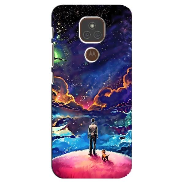 Космічні Чохли для Моторола МОТО Е7 Плюс (VPrint) – Вид Галактики
