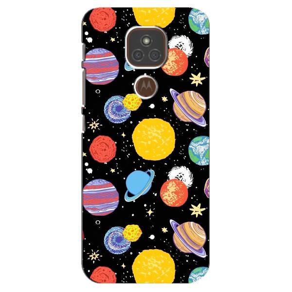 Космічні Чохли для Моторола МОТО Е7 Плюс (VPrint) – Намальовані планети